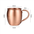 thumbnail image 4 of 3X 530ML 100% de Cobre Puro de Mula de Moscú de Tambor de CóCtel de Cobre Puro Restaurante Bar de Bebida FríA, B, 4 of 4