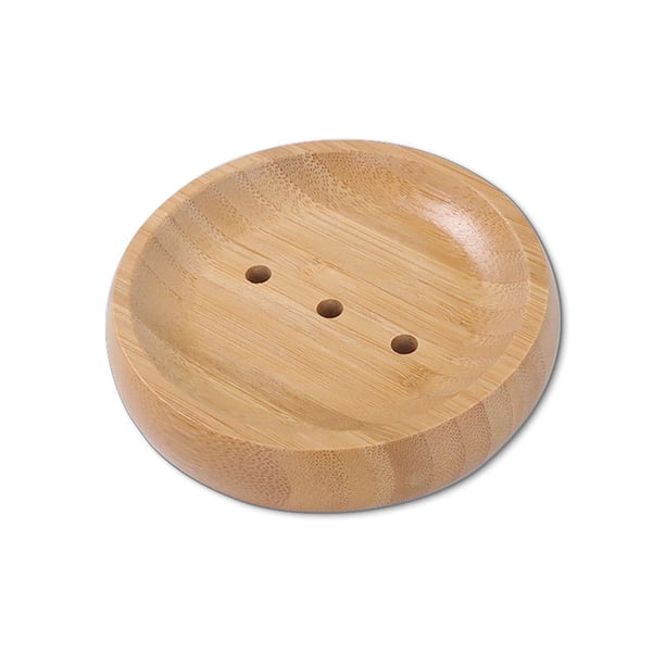 Soporte de almacenamiento de plato de bandeja de jabón de ducha de baño de madera de bambú Natural respetuoso con el medio ambiente Wmkox8yii hjk3975