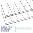 thumbnail image 7 of Stainless Steel Dish Rack Plate and Pan Stand Dish Drying Rack Cutting Board Organizer, 7 of 7