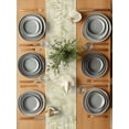 thumbnail image 6 of Ocean Shell Table Runner, Yellow Sea Shells Coral Stars Yellow Cotton Linen Kitchen Table Decoration Washable Dining Tabletop Runners for Home Party Decor 13x108 Inches, 6 of 9