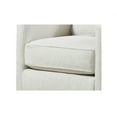 thumbnail image 7 of Fusion Furniture Hogan Cotton Transitional Fabric Swivel Glider Chair in Gray, 7 of 7