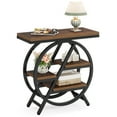 thumbnail image 2 of Fnova End Table Modern Wood Narrow Farmhouse Side Tables with Storage Shelf for Living Room, Bedroom, Nightstand, 2 of 17