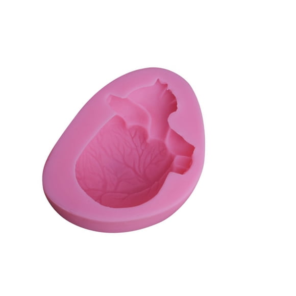 Ruiboury Heart Silicone Cake Mold Non-stick Reusable Candle Soap Molds Kitchen Gadgets Halloween Bakeware Cookie Mould Tools