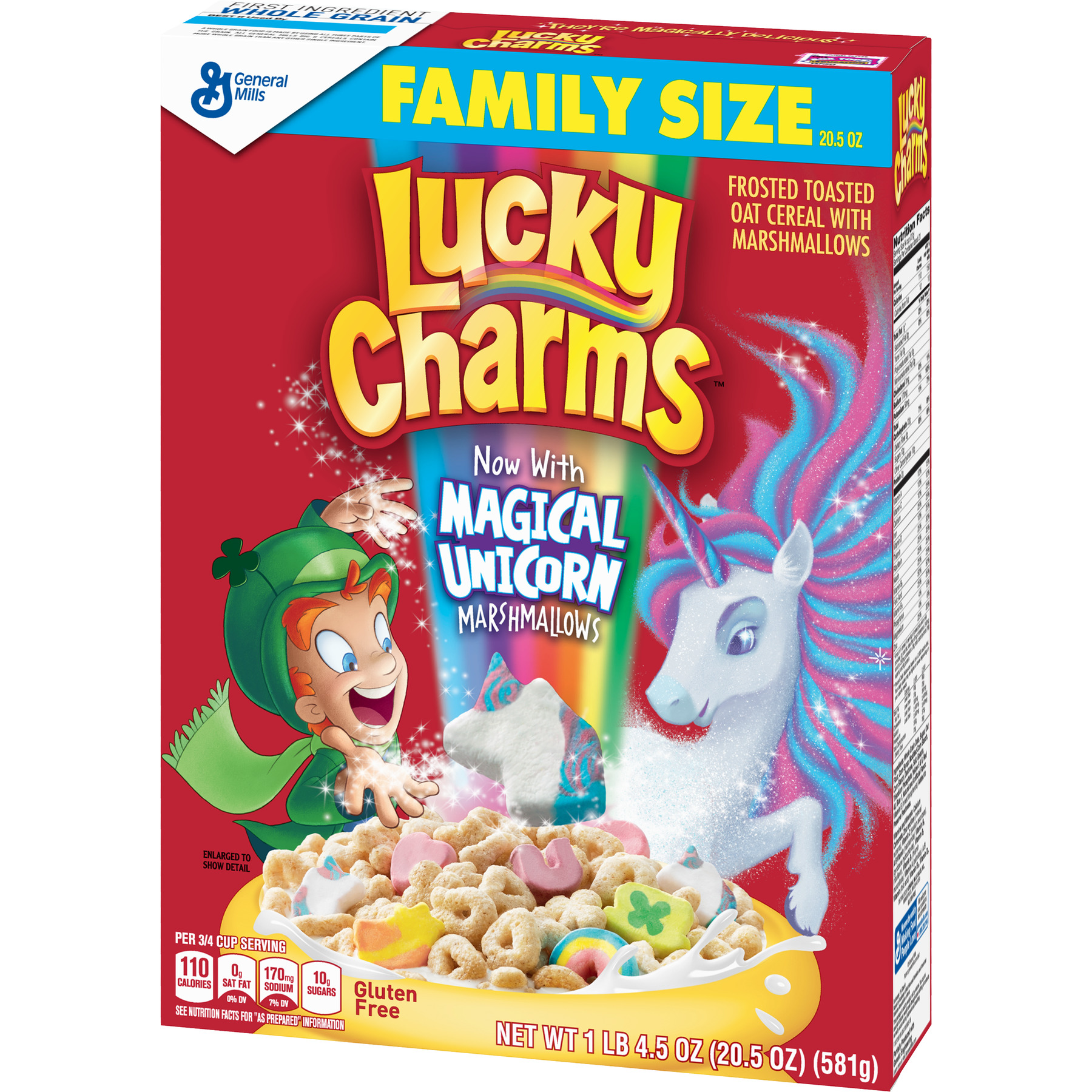 Lucky Charms, Marshmallow Cereal, Gluten Free, 20.5 oz - image 3 of 10