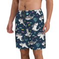 thumbnail image 2 of Balery Friendly Sharks Traje de Baño Estilo Hawaiano para Hombre, Shorts de Secado Rápido con Bolsillos-3X-Large, 2 of 6