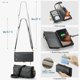 thumbnail image 4 of Funda tipo cartera para Samsung Galaxy Note 20 Ultra con bloqueo RFID, tarjetero, cremallera y ranura para billetes, correa de hombro magnética de piel sintética suave para Galaxy Note 20 Ultra, 4 of 10