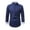 Navy, variant on Mens 100% Cotton Oxford Shirt with Contrast Cuffs for Business & Daily Wear Long Sleeve Dress Shirts for Men Button Down Work Casual Shirt with Pocket Big and Tall Size M-5XL White