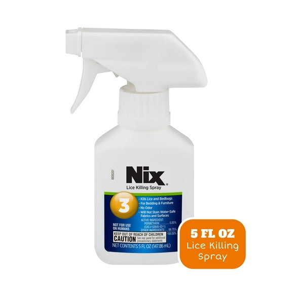 3 Pack Nix Lice & Bed Bug Control Spray for Home, Bedding & Furniture, 5 Oz