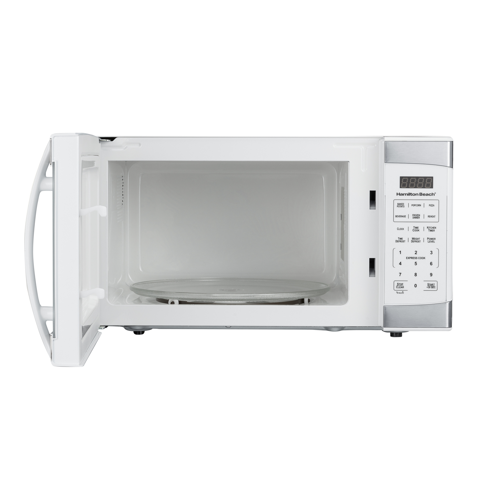 Hamilton Beach 1.1 Cu.ft White with Stainless Steel Digital Microwave Oven - image 5 of 5