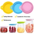 thumbnail image 2 of 4 Pcs Pet Food Can Covers Pet Can Opener, Silicone Can Lids for Dog and Cat Food, Spoons for Wet Food, Universal Size,One fit 3 Standard Size Food Cans, 2 of 7