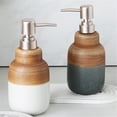 thumbnail image 3 of Vintage Ceramic Lotion Push Bottle Soap Dispenser For Kitchen Bathroom 400ml, 3 of 6