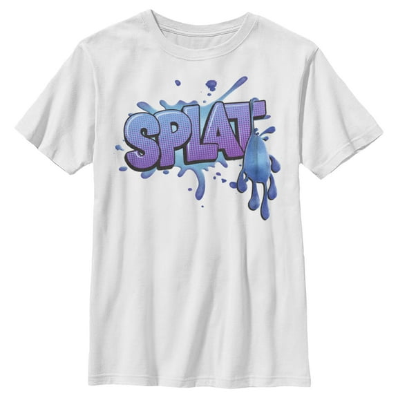 Boy's Strange World Splat Logo Graphic Tee White Small