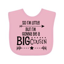 Inktastic So I'm Little, but I'm Gonna Be a Big Cousin Boys or Girls Baby Bib