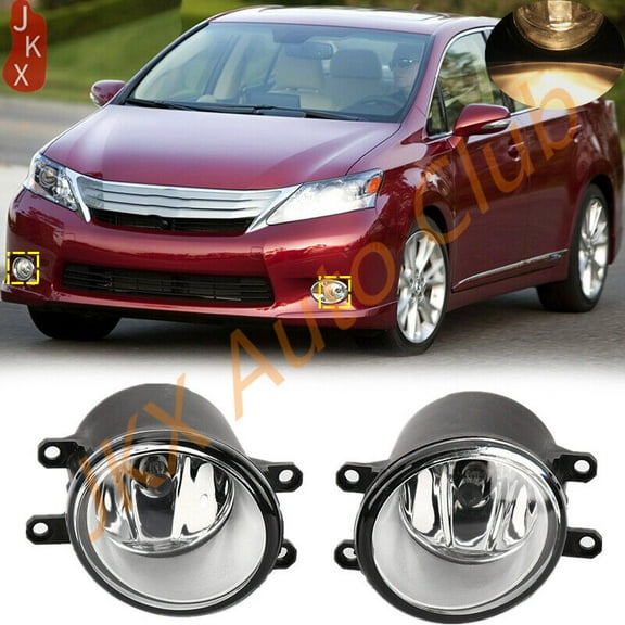 LH & RH Bumper Fog Lights z Driving Lamps Replacement For Lexus HS250H 2010-2012