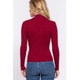 thumbnail image 4 of Long Slv Mock Neck Rib Sweater, 4 of 5