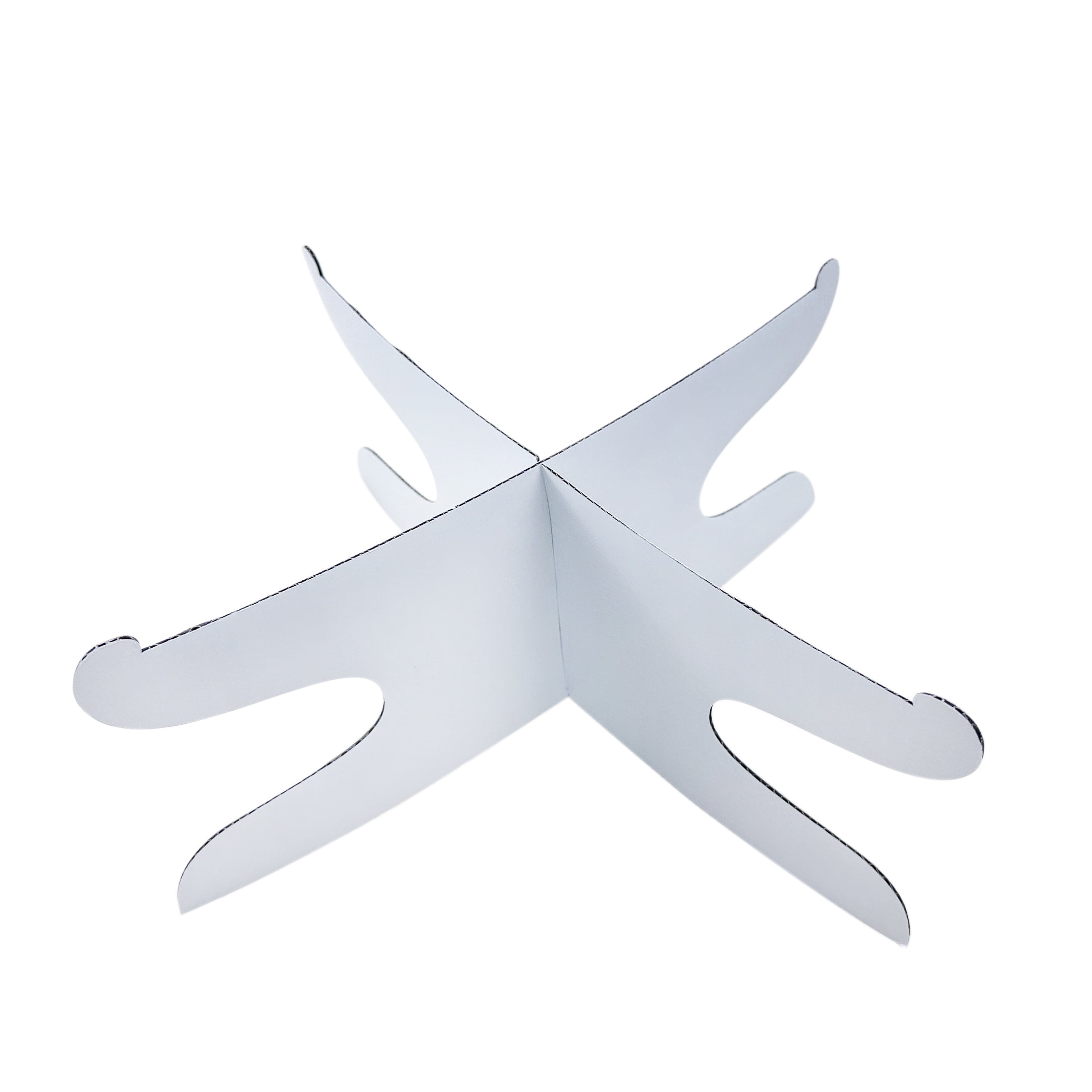 12 in Diameter, 5.5in Height, White Round Cake Stand, Paper Corrugate Board,2 Counts,Way to Celebrate