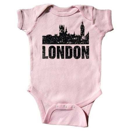 

Inktastic London England City Skyline with Grunge Gift Baby Boy or Baby Girl Bodysuit
