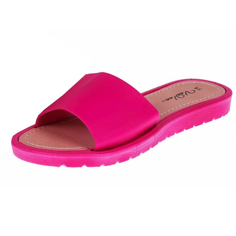 VeeVee Slip On Sandal Pink 5 6 Walmart