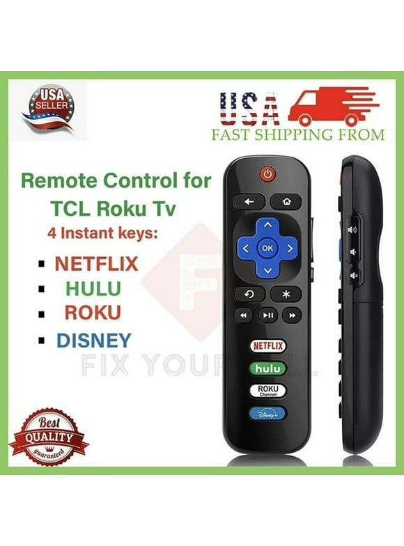 TV Direct Replacement TV Remote Control for ROKU TV TCL/Sanyo/ Element/ Haier/ RCA/ LG/ Philips