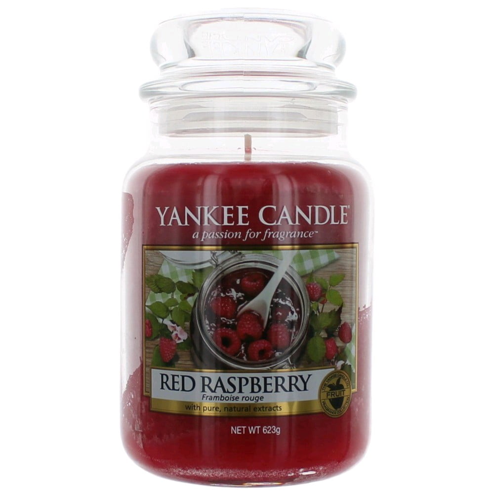 Yankee Candle Scented 22 oz Large Jar Candle Red Raspberry Walmart