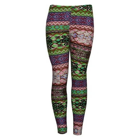 Womens Multi-Color Ancient Writing Fashion Sheer Leggings (One Size ...