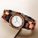 thumbnail image 5 of Relojes De Madera Relojes Exquisitos Para Mujer Relojes Casuales De Moda Simple Esfera De Nácar Yuarrent AP004879-01, 5 of 5