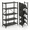 5-Tier Black, variant on 5-Tier Tall Foldable Metal Storage Shelves, No-Assembly Folding Frame and Rolling Storage Rack for Kitchen, Pantry and Utility Room, Black