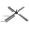 thumbnail image 2 of HONITANO 5 Sets Windmill Kit Black Plastic Rotating Lighthouse Design for Gardeners Courtyard, 2 of 8