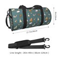 thumbnail image 2 of Fotbe Farm Animal Bolsa Deportiva de Lona Plegable con Estampado, Bolsa de Gimnasio con Bolsillo Seco/Húmedo, Bolsa de Viaje Ultraligera de Gran Capacidad, 2 of 6