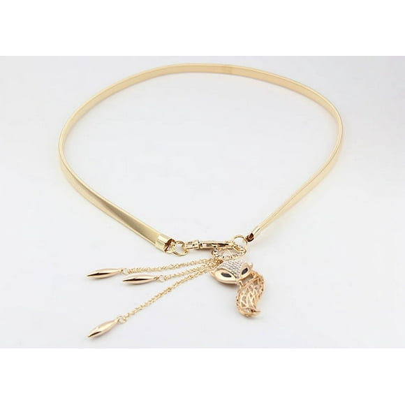 Stretch Belt for Women Cute Charming Women Little Stretch Rhinestone Gold Waist Chain Belt Gold Chain for Women Waist Belt for Women Gold Waist Chain Gold Chain Belt