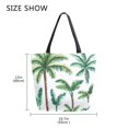 thumbnail image 5 of Large Canvas Bag 13.5x5.1x15 Inch Canvas Bag Shopping Canvas Bag Suitable For Outing Shopping Travel Out Of Large Capacity Storage Kathon Palm Tree, 5 of 9
