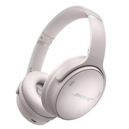Bose QuietComfort 45 Headphones Noise Cancelling Over-Ear Wireless Bluetooth Earphones, White Smoke