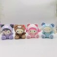 thumbnail image 3 of Cute Plush Toy,6pcs Cute Ku-romri Plush, Ml-eoddy Plush,Sa-rrnioo Plush, Anime Cute PP Material Short Plush Cool Soft Doll Gift for Kids-4.7in, 3 of 4