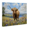 thumbnail image 3 of Stupell Industries Highland Cattle in Summer Meadow Animals Painting Wrapped Canvas Canvas Art Print Wall Art, 48 x 36, 3 of 7
