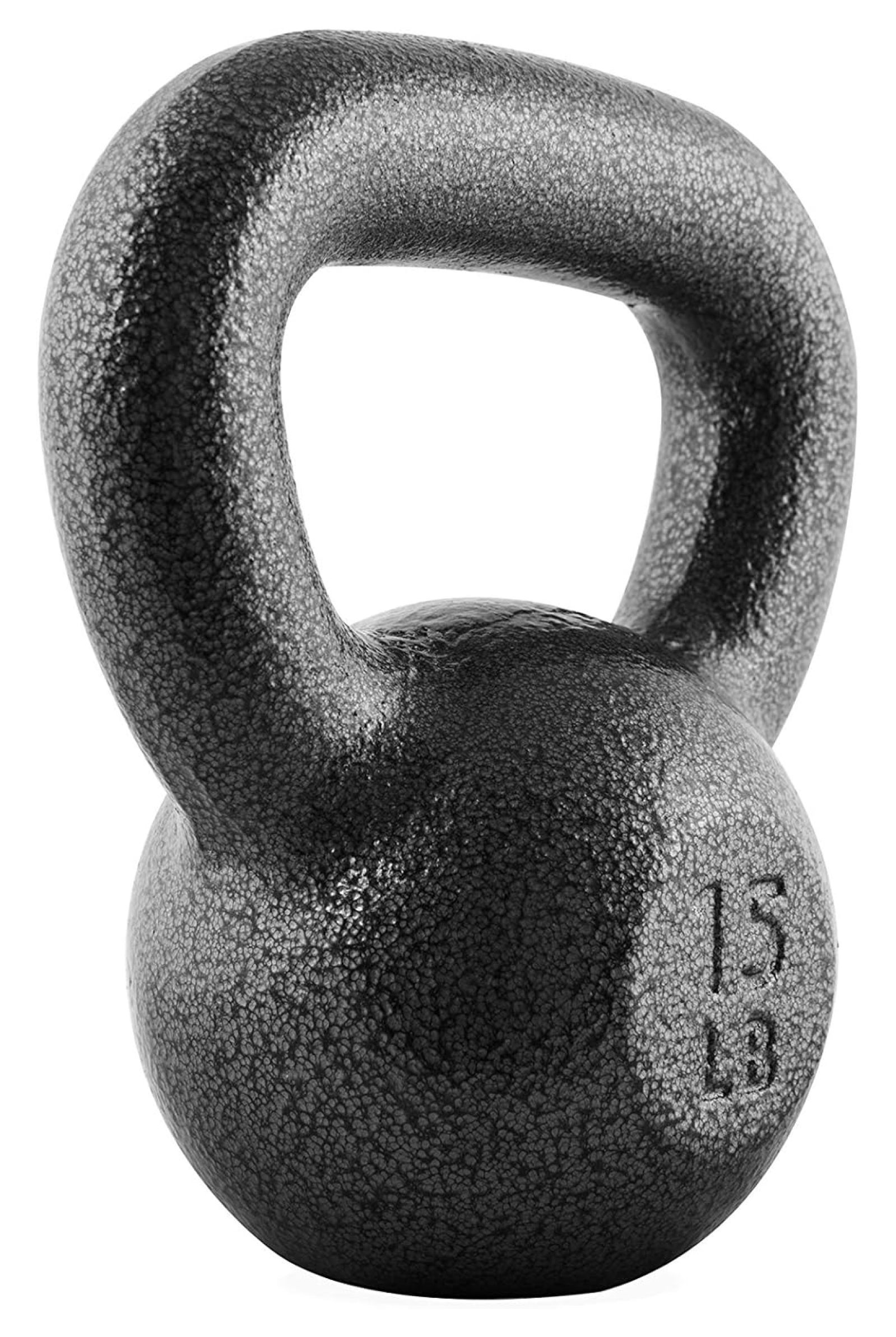 Hammerstone Painted Cast Iron Kettlebells, Home & Gym Equipment, Great for Strength Training, Full Body Workout & Crossfit Training, Color & Size Available in 10-80 Pounds
