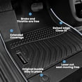 thumbnail image 6 of All Weather Floor Mats Fit for Subaru Solterra 2026 2025 2024 2023 Toyota bZ4X 2025 2024 TPE Rubber Liners Accessories All Season Guard Odorless Anti-Slip Floor Mats, 6 of 6