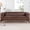 Dark Brown, variant on Square Arm Sofa with 660 LBS Load Bearing / Strong Enough for Multiple Users