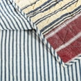 thumbnail image 5 of Modern Heirloom Americana 3-Piece Patchwork Cotton Quilt Set, Blue/Red, King, 5 of 8
