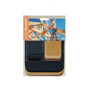 Bondex Multi-color Workman Value Pack Fabric Iron-on Patches, 17 Pack