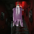 thumbnail image 6 of Wzzjkit Halloween Skeleton - Halloween Decoration Skeleton Hanging Ghost Witch with Hat Skeleton Hanging Ghost Haunteds House Room Scene Decoration Props, 6 of 7