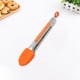 thumbnail image 4 of Mini pinzas de cocina con puntas de silicona, pan para ntiadherente resistente al calor 7 pulgadas naranja Zulema Pinzas de cocina, 4 of 7