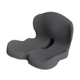 thumbnail image 2 of Cojín de asiento, almohada ergonómica transpirable para silla de juegos de viaje para mamá y papá Gris claro, 2 of 8