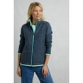 thumbnail image 3 of Weird Fish Womens Ariana Grid Eco Friendly Full Zip Fleece Jacket, 3 of 5
