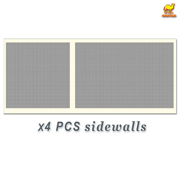 SUNNYOUTDOOR Canopies Sidewalls 10' L X 6.4' W Size Mesh Wall for Tent Outdoor Pop Up Canopy Screen Room Walls Only, Ecru