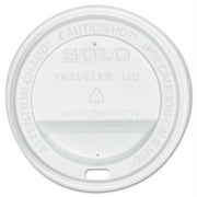 Solo® Traveler Lids, 10/24 Oz Cups, White, Carton Of 300