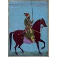 thumbnail image 2 of Anon, Mughal c1690 24x32 White Modern Wood Framed Museum Art Print Titled - Aurangzeb, 2 of 4