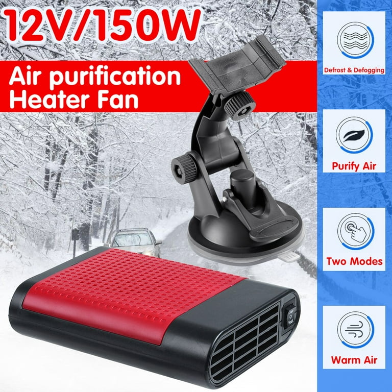 2 In 1 Portable Car Heater Cooling Fan 12V 150W Car Windshield
