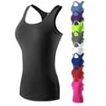 thumbnail image 3 of Débardeur de Course pour Femme Débardeur de Compression Dos Nageur Sans Manches Couche de Base Athlétique Spandex Respirant Séchage Rapide Gym Entraînement Course Jogging Sports, 3 of 5