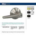 thumbnail image 3 of SCHLAGE F51A ELR 622 ULD Eller Lever with Upland Trim Keyed Entry Lock, Matte Black, 3 of 6