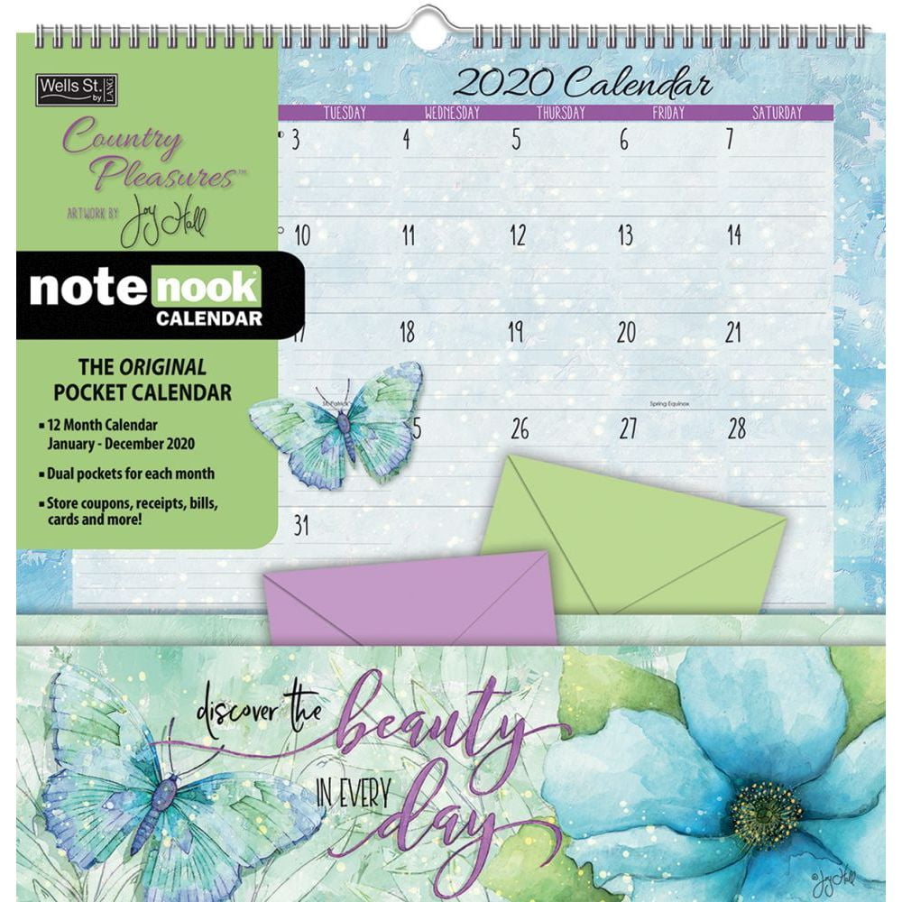 Moms Plan-it 2020 Note Nook Pocket Calendar